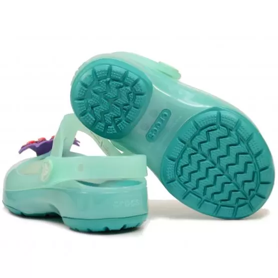 Туфельки для дівчинки Crocs   crocs isabella emb clog ps  mint roomy fit 205044-371