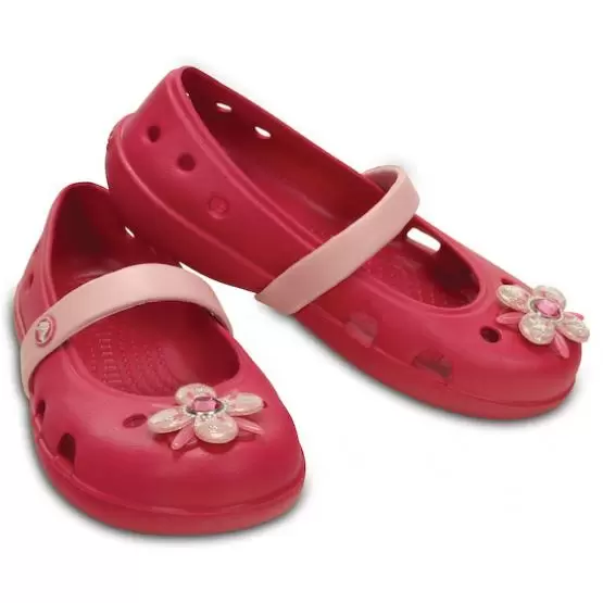 Туфельки для дівчинки Crocs  Keeley springtime flat relaxed fit 202887-629