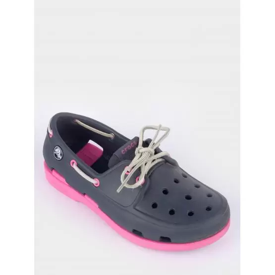 Мокасини для дівчинки Crocs-navy/neon magenta