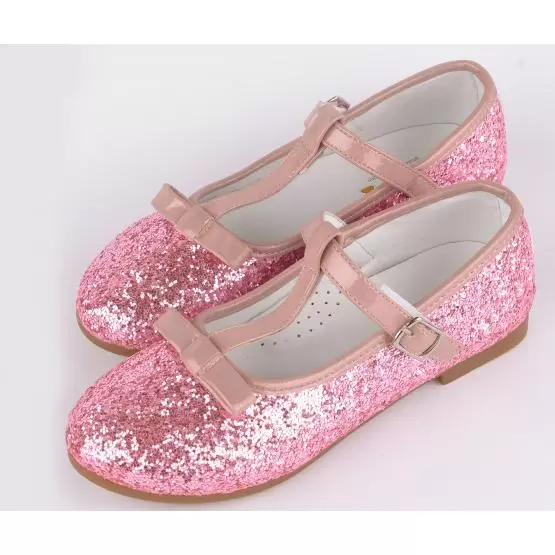 Туфлі з глітером для дівчинки  LIYA 2020-16 pink