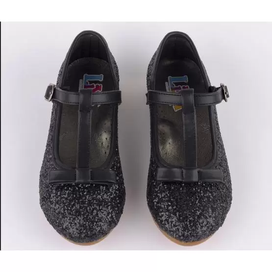 Туфлі з глітером для дівчинки LIYA 2020-17 blak